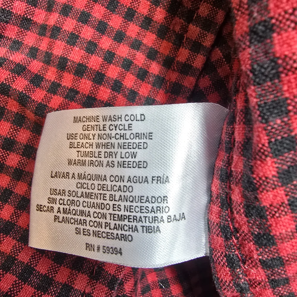 Red Checkered Shirt with Holiday Embroidery - Picture 9 of 9